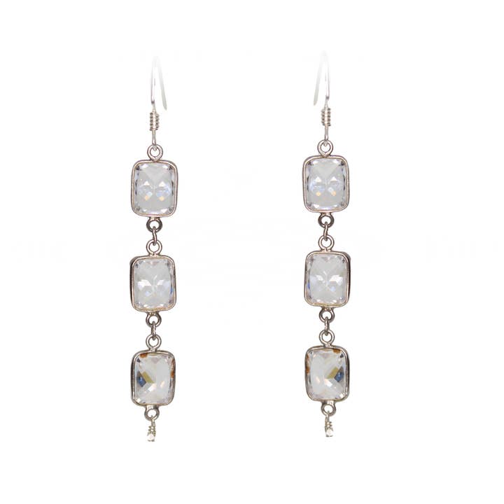 Boucles d'oreilles prisme pour la vente par Songlines by Jewel