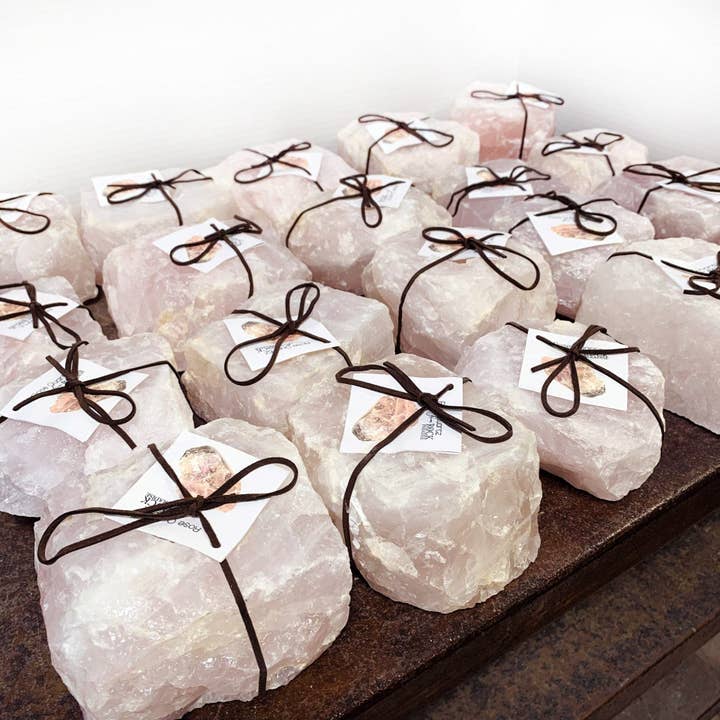 Rock Paradise - Wholesale Candle Holder - WHOLESALE Crystals - Case Pack BULK LOT - BUY THE BOX 🌸 20 Rose Quartz "B" Candle Holders - SAVINGS1