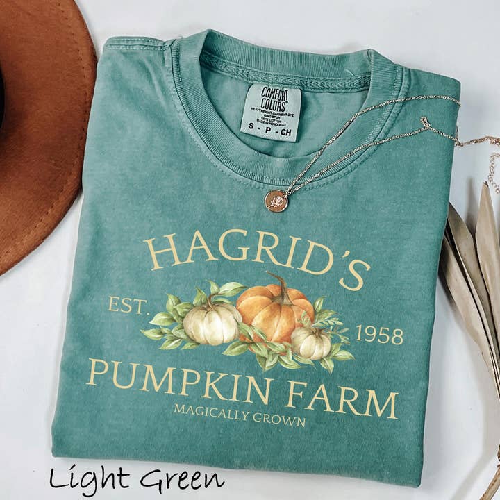 Glaime - Wholesale T-Shirt (Graphic) - Women's - Hagrid's Pumpkin Patch Comfort Colors Shirt, Pumpkin Sweater3