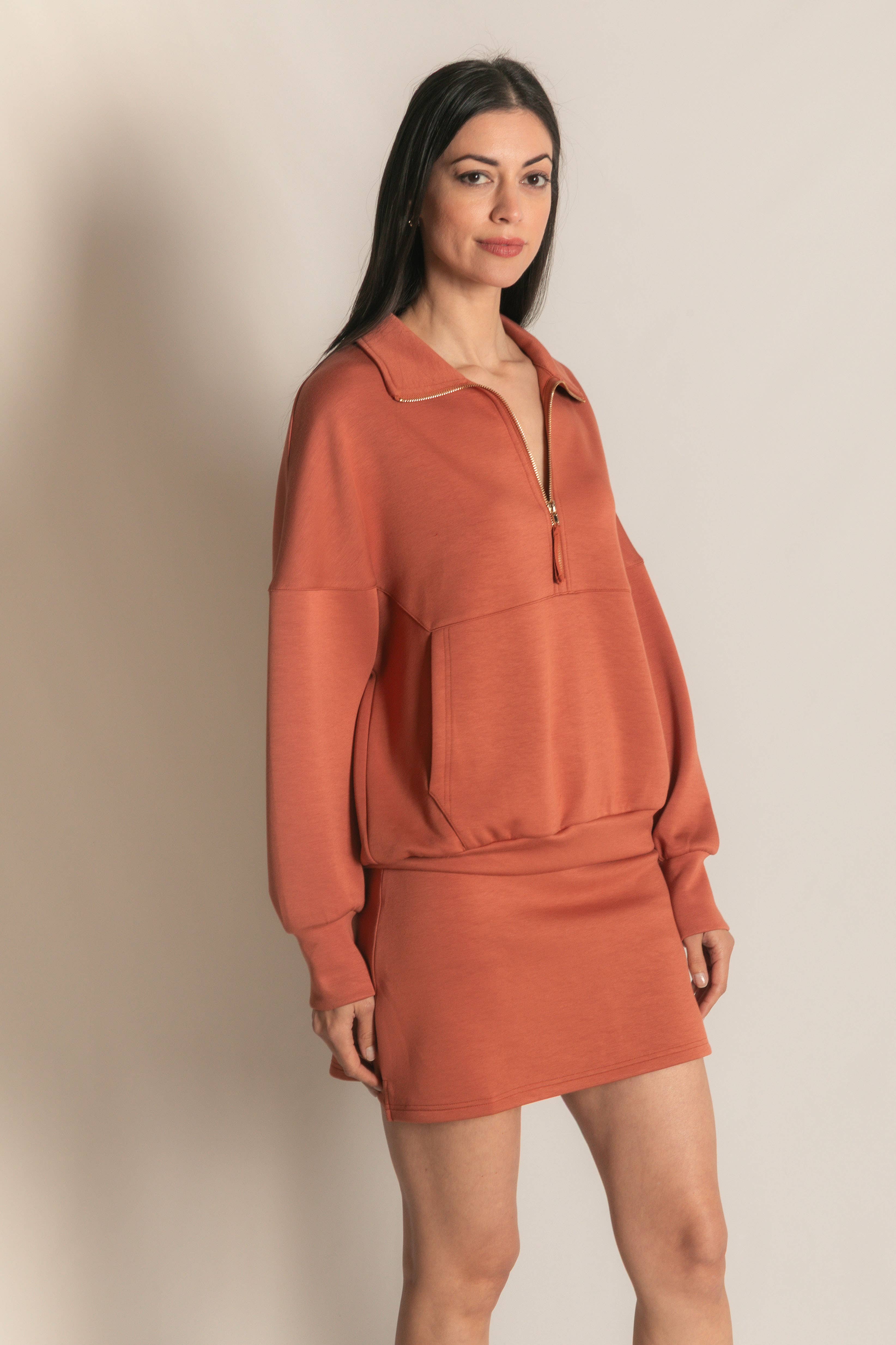 P. CILL - Vente Sweat-shirt – femme - Pull zippé P. CILL Butter en modal42