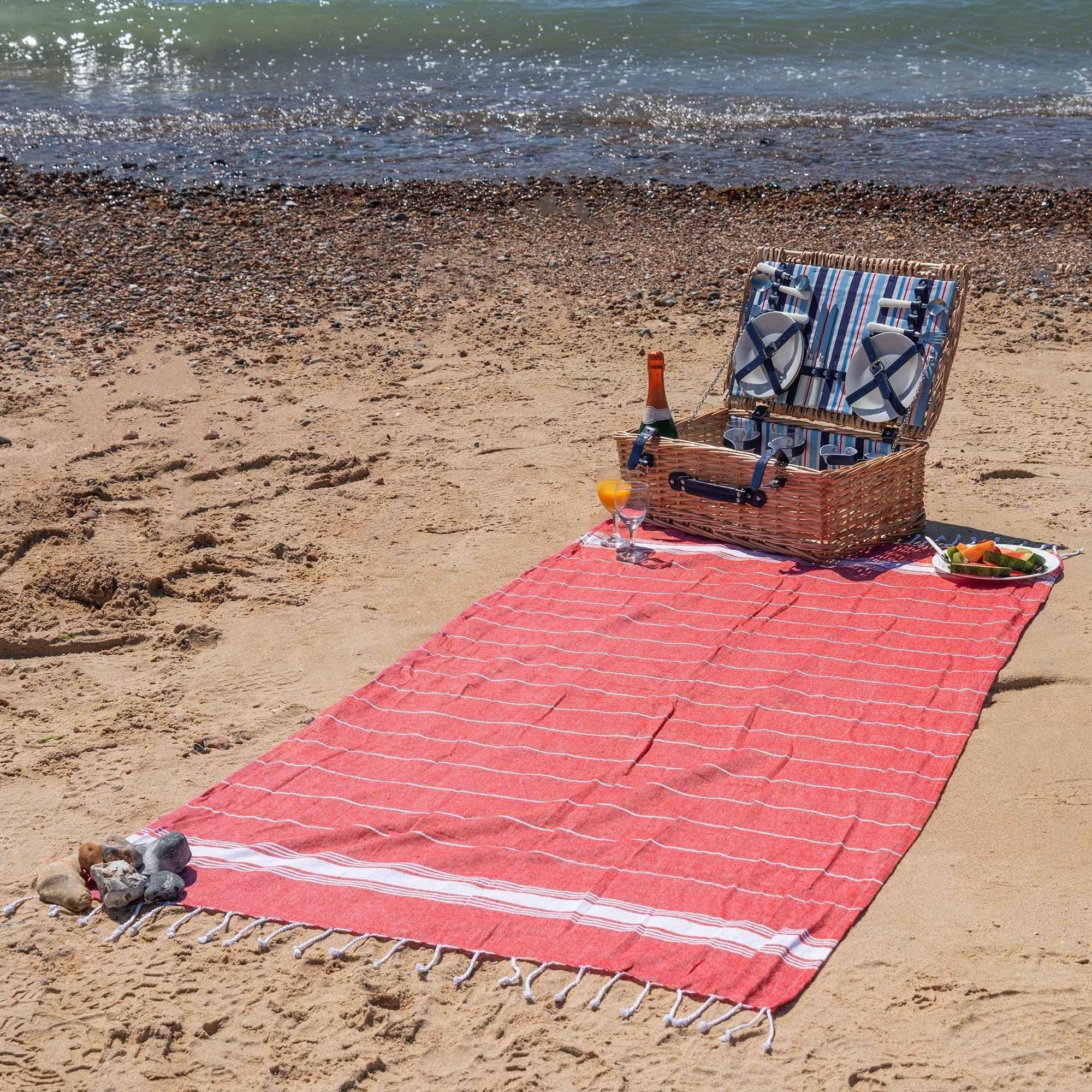 Rinkit Pty Ltd - Wholesale Beach towel - Nicola Spring Turkish Beach Towel - Red3