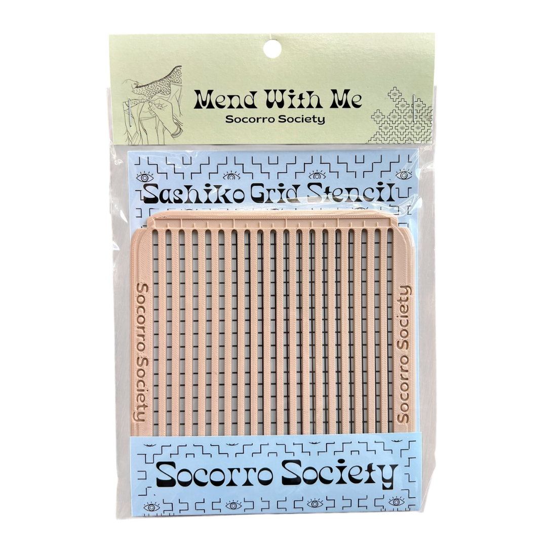 Socorro Society – Engroshandel Broderitilbehør – Sashiko rutenet skabelon2