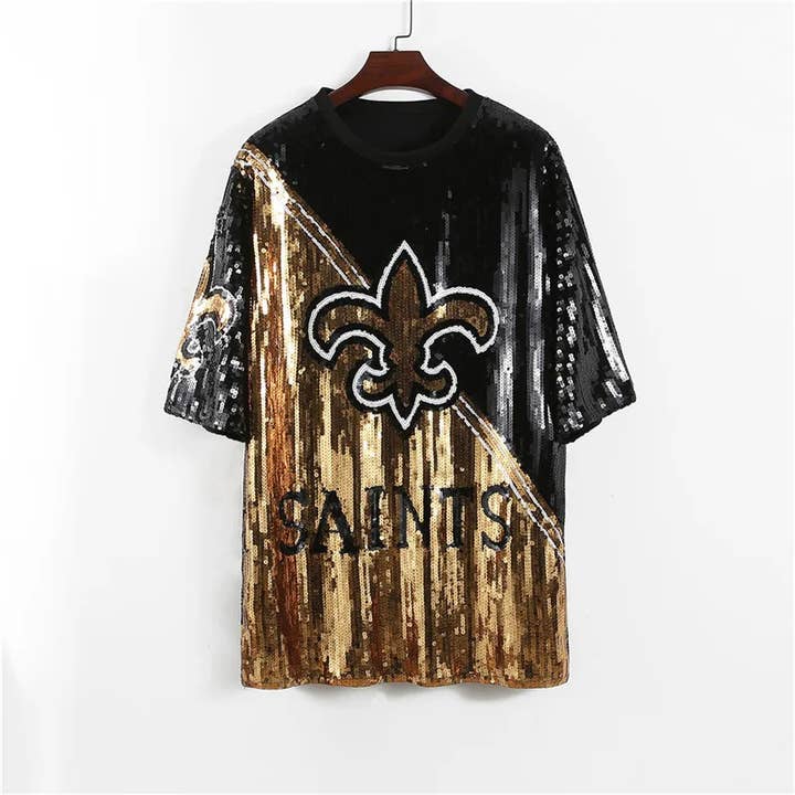 SJ NOLA LLC - Wholesale Dress - Women's - Saints Sequin Dress1