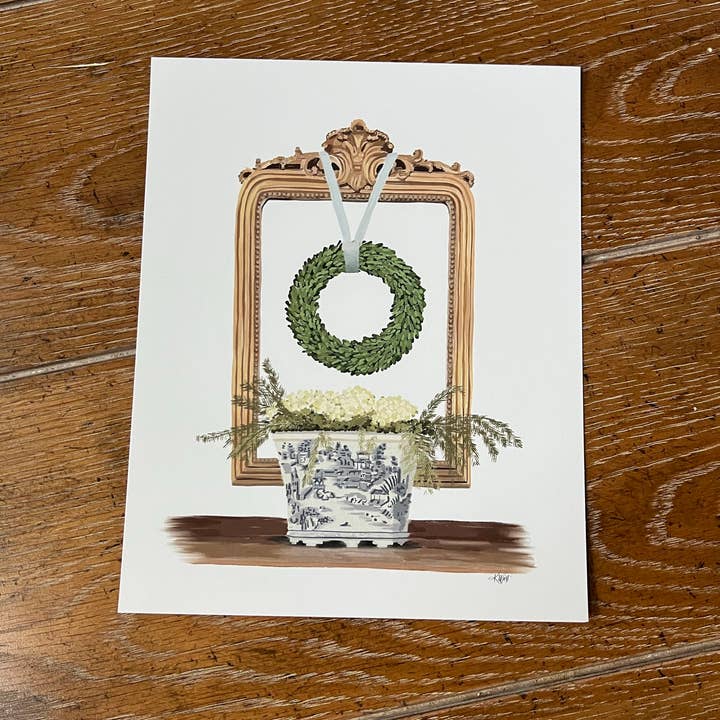 Chinoiserie and Mirror Art Print for wholesale by Art and Soul