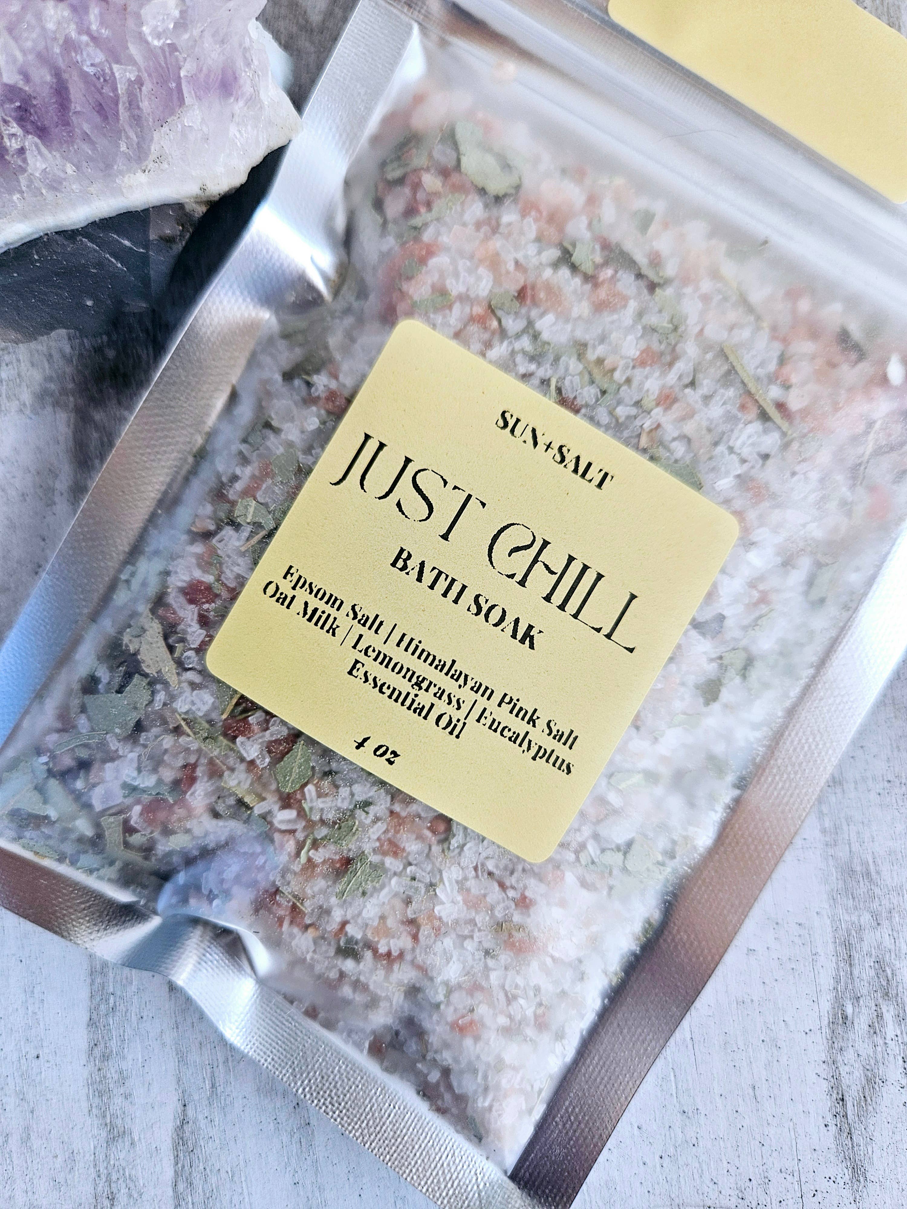 Lux&Lou - Wholesale Bath Soak/Milk - Just Chill Bath Soak - Bath Salts - Single Use2