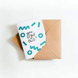 You Got This Letterpress Card for wholesale by Hunter Paper Co.