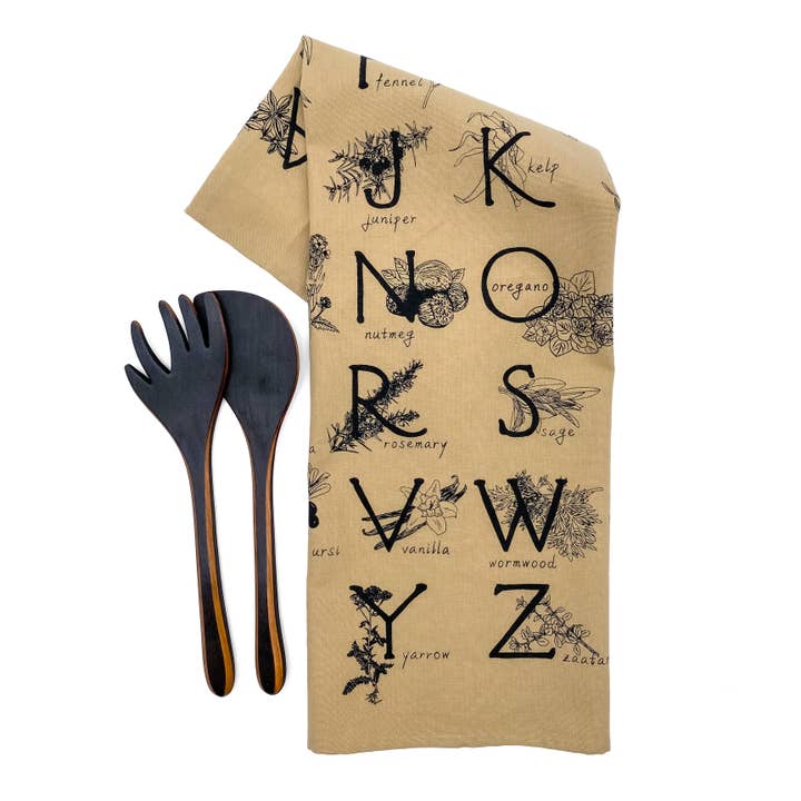 Planetarium - Wholesale Tea Towel - ABC Herbs & Spices Hand-printed Tea Towel8