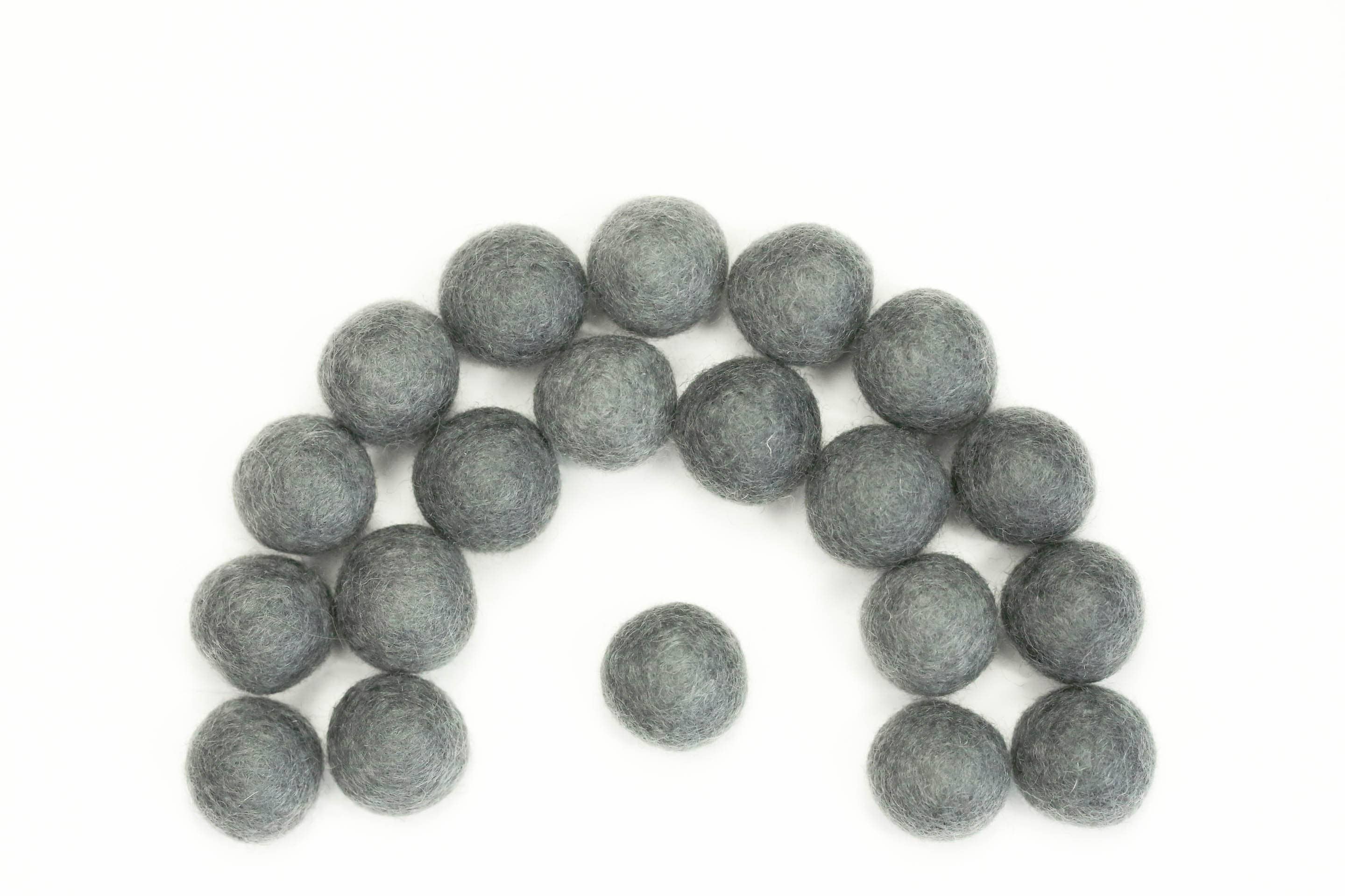 The Felt Pod - Wholesale Craft Supplies - 2.5 cm Felt Balls 100 Pieces -for DIY Garland Wool Beads2