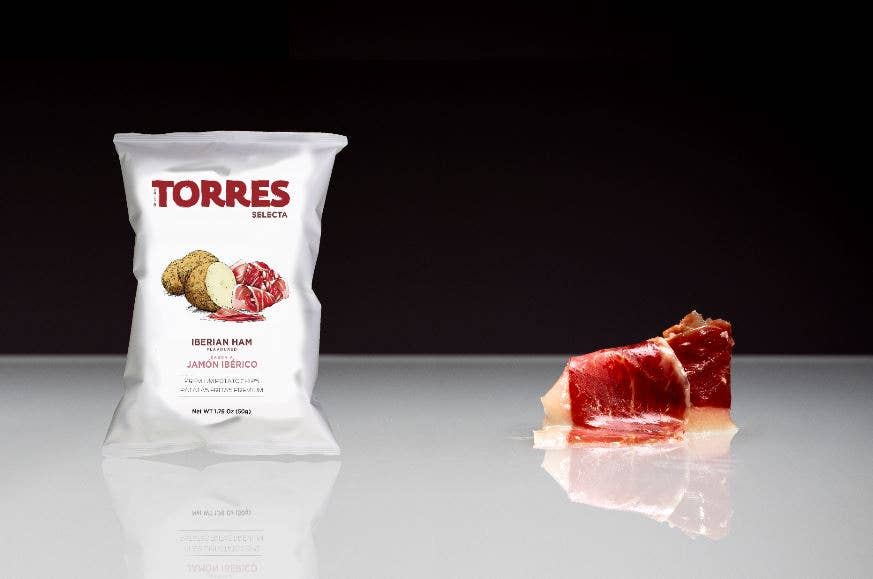 Patatas Torres - Wholesale Chips - Torres Selecta Iberian Ham Flavor Potatoes 50G2