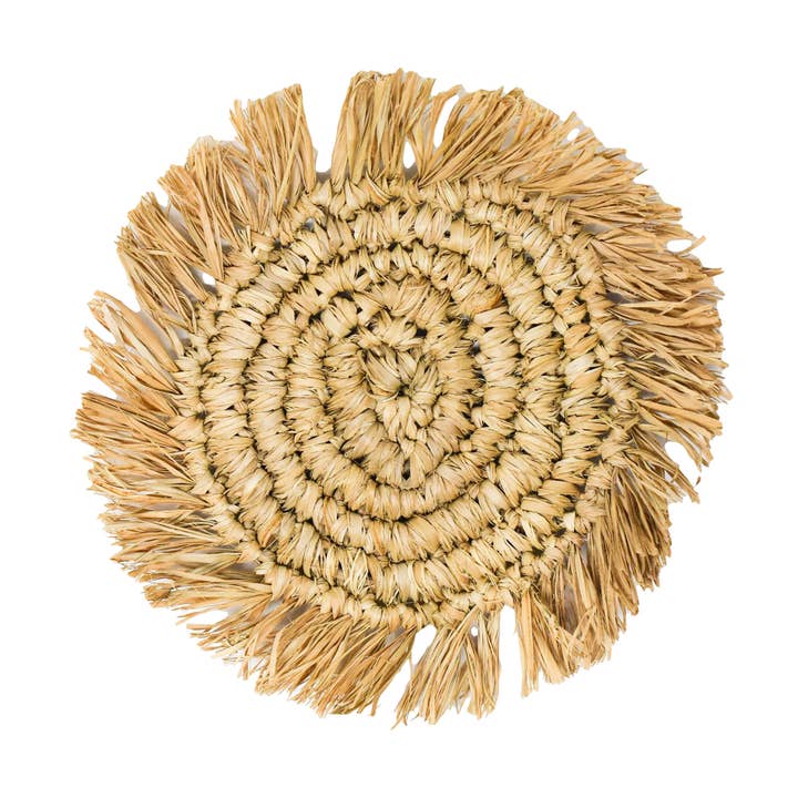 Cara Cara Fringe Coaster for wholesale by POPPY + SAGE