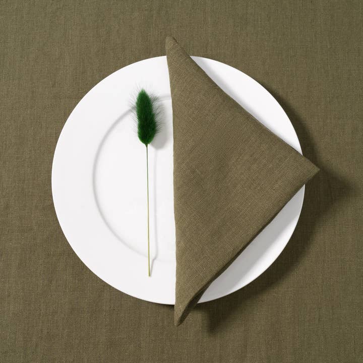 Soundsleep – wholesale Dinner & cloth napkin – Linen Napkins, Green3