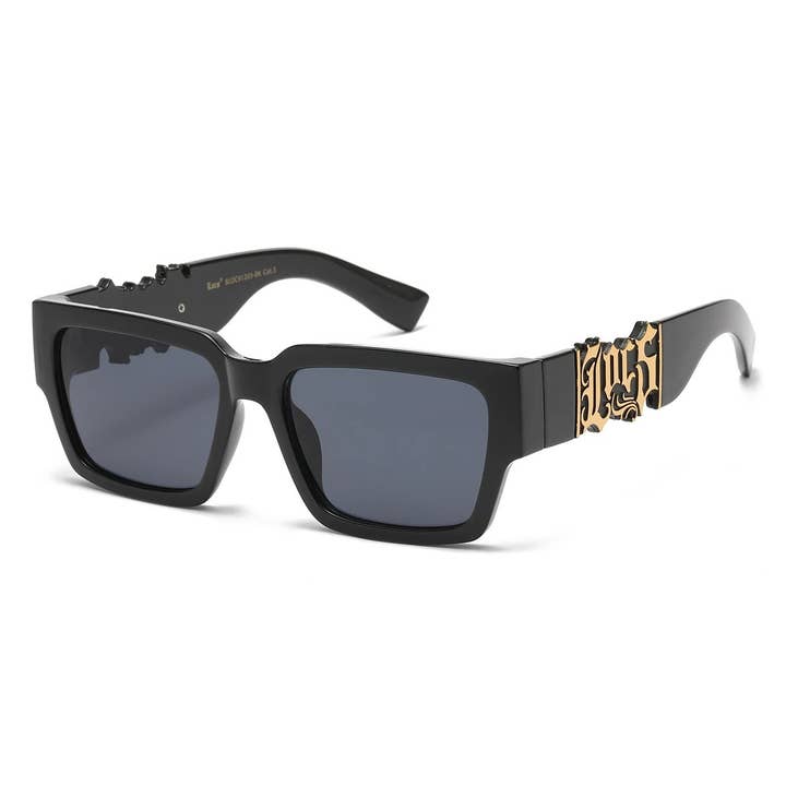 Locs Svarta Fyrkantiga Solglasögon loc91255-bk för wholesale av Sunrayzz Imports
