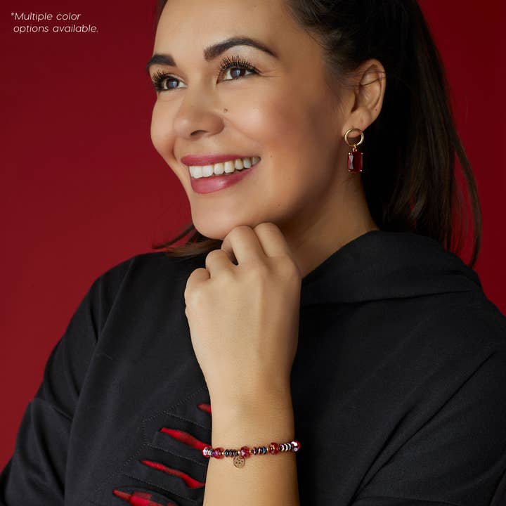 COCO + CARMEN - Wholesale Beaded Bracelet - Joyful Christmas Stretch Bracelet
