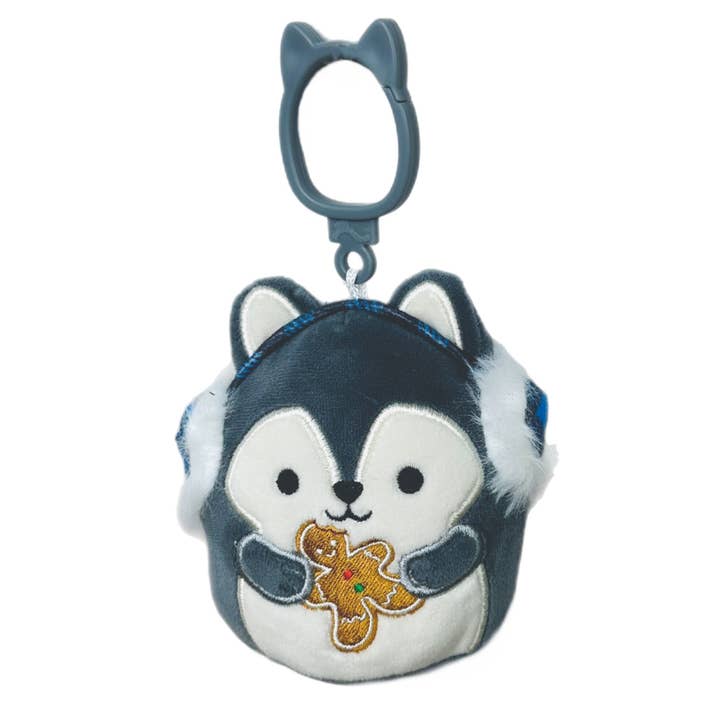 Squishmallow Jule Plysklip 3,5" Ryan Husky Cookie for engroshandel hos Authentic Street Signs