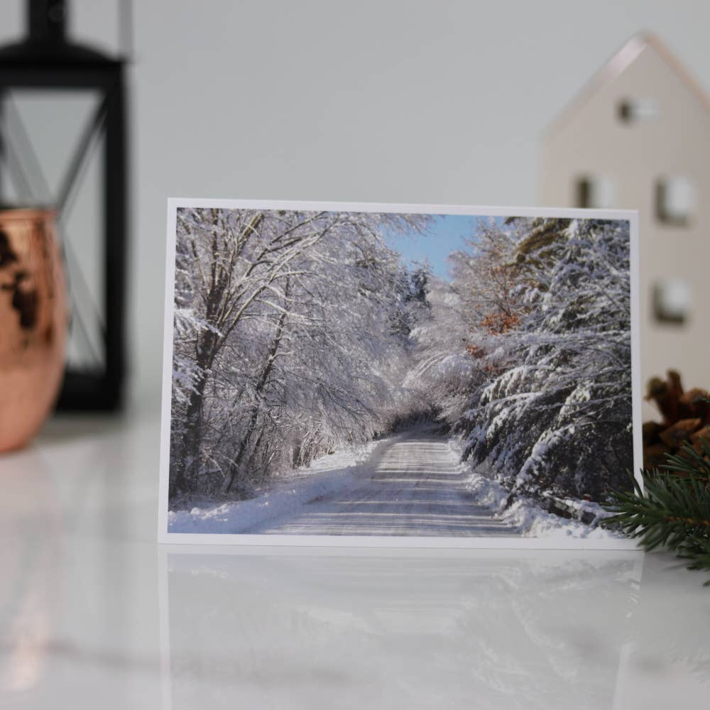 New England Prints - Wholesale Stationery/Notecard Set - Box of 5 All Occasion New England Winter Blank Note Cards9