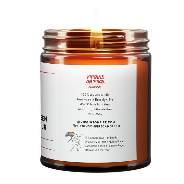 Virgins On Fire Candle Co. - Wholesale Jar/Filled Candle - DRAG QUEEN STORY HOUR (Bergamot & Tea) - LGBTQ+ Gay Candle