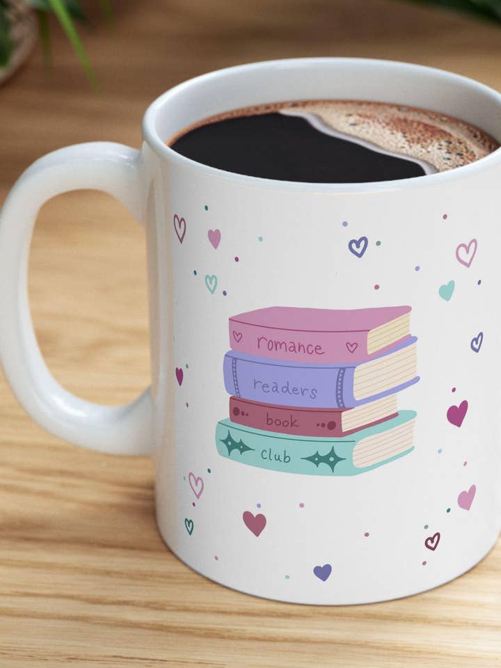 Romance Readers Book Club-mugg för wholesale av Live Inside Pages Shop