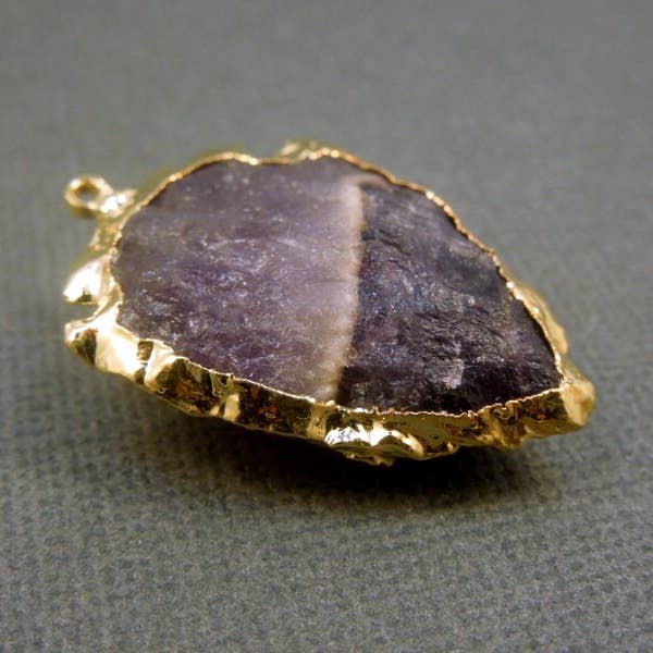 Jewelers Paradise - Wholesale Individuele bedel/hanger - Amethist Arrowhead kristallen hanger 3