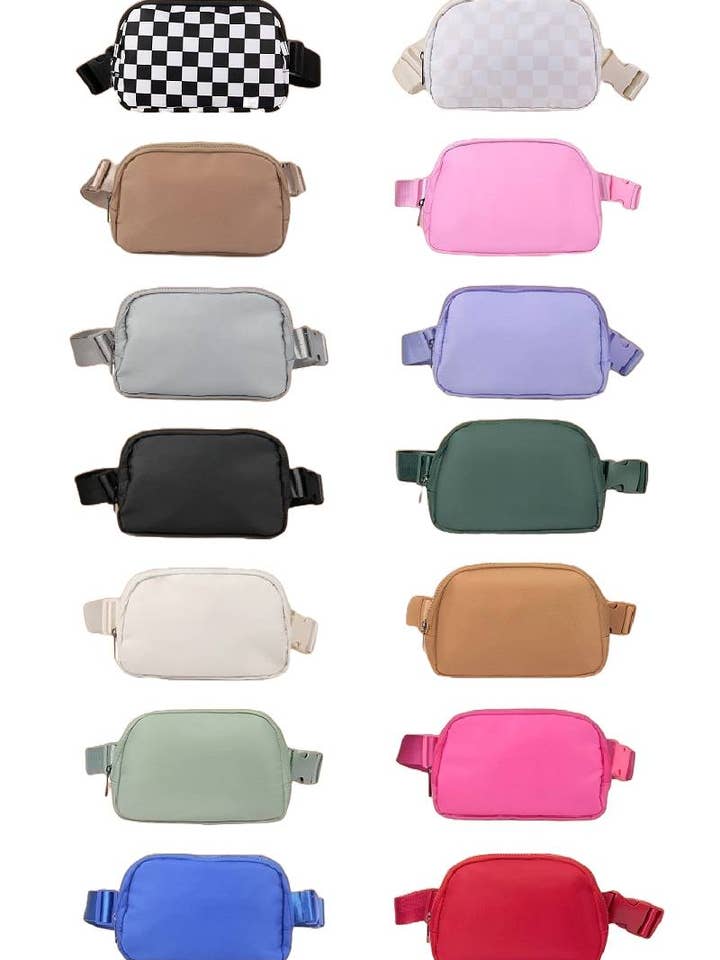 Everywhere Cross Body Fanny Pack Belt Bag for wholesale by Vanilla Monkey