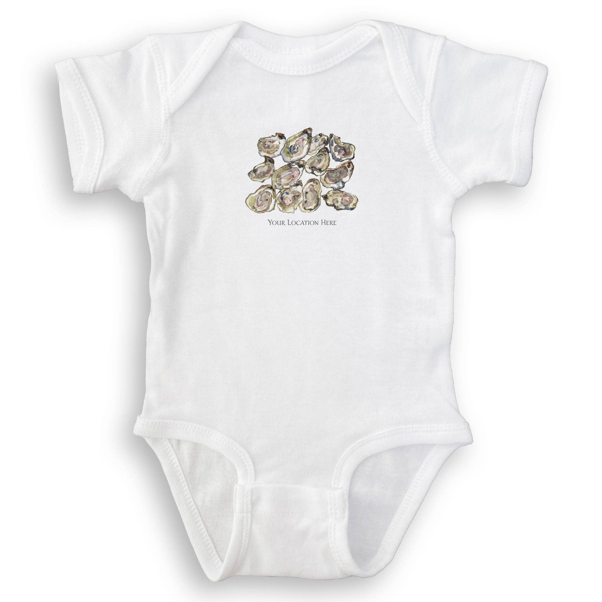 French Graffiti - Wholesale Tea Towel - A Dozen Oysters with Location14