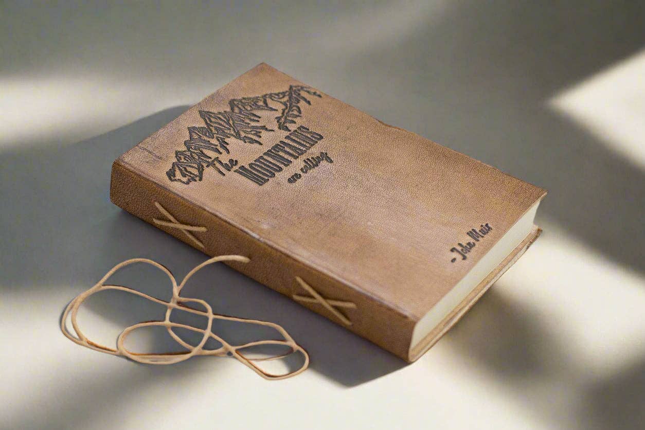 Soothi | Containers Of Creativity - Wholesale Journal/Diary - John Muir Quote Leather Journal - "The Mountains Are Calling" Adventure Diary3