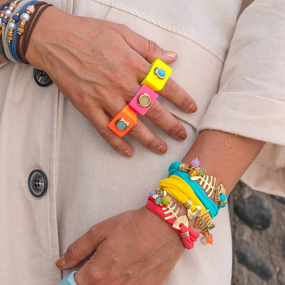 ÉMOLO - Vendita all'ingrosso Bracciale a polsino - Bracciale elastico Raspa8