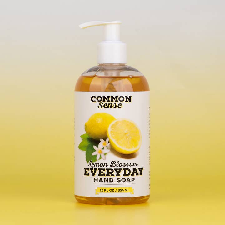 Everyday Lemon Blossom Hand Soap 12 oz. for wholesale by Common Sense Soap