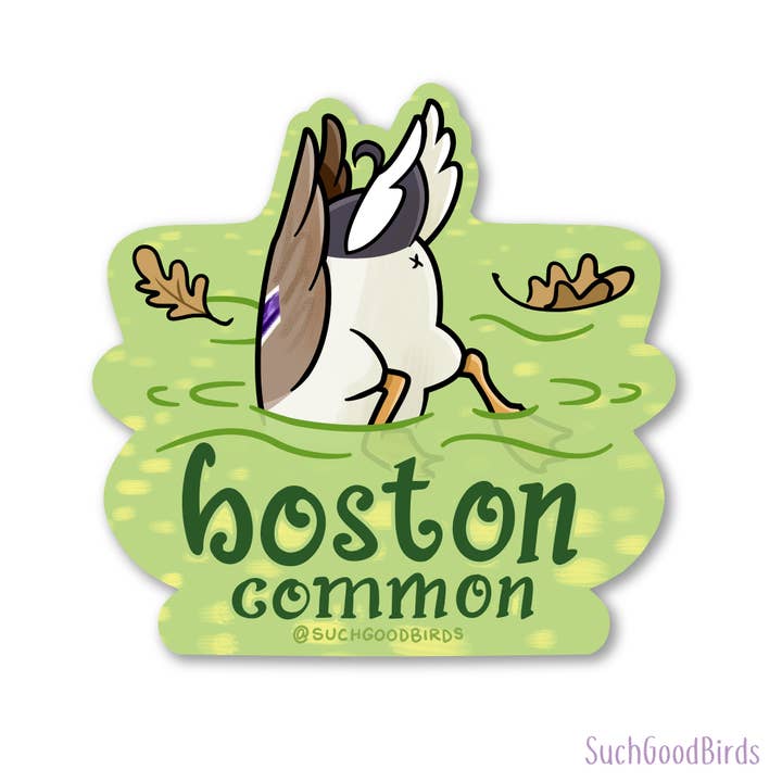 Such Good Birds - Wholesale Sticker - Boston Common Duckbutt- 3" Waterproof Vinyl Sticker Souvenir