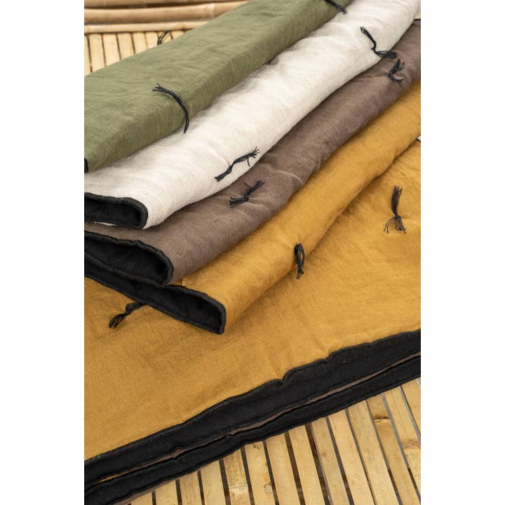 Indaba Trading - Wholesale Throw/Decorative Pillow - Linen French Mattress Chambray