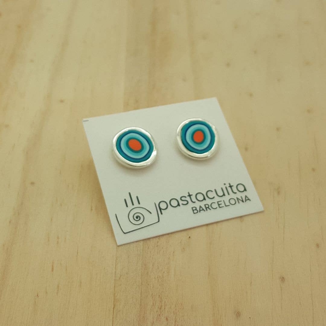 PASTACUITA - Wholesale Knopjes/oorstekers - Handgemaakte oorknopjes van polymeerklei in rustieke stijl9