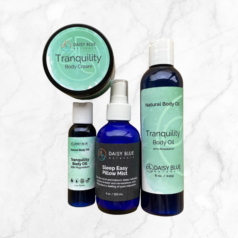 Daisy Blue Naturals - Vendita all'ingrosso Spray per tessuti e ambienti - Nebbia Cuscino Sonno Tranquillo1