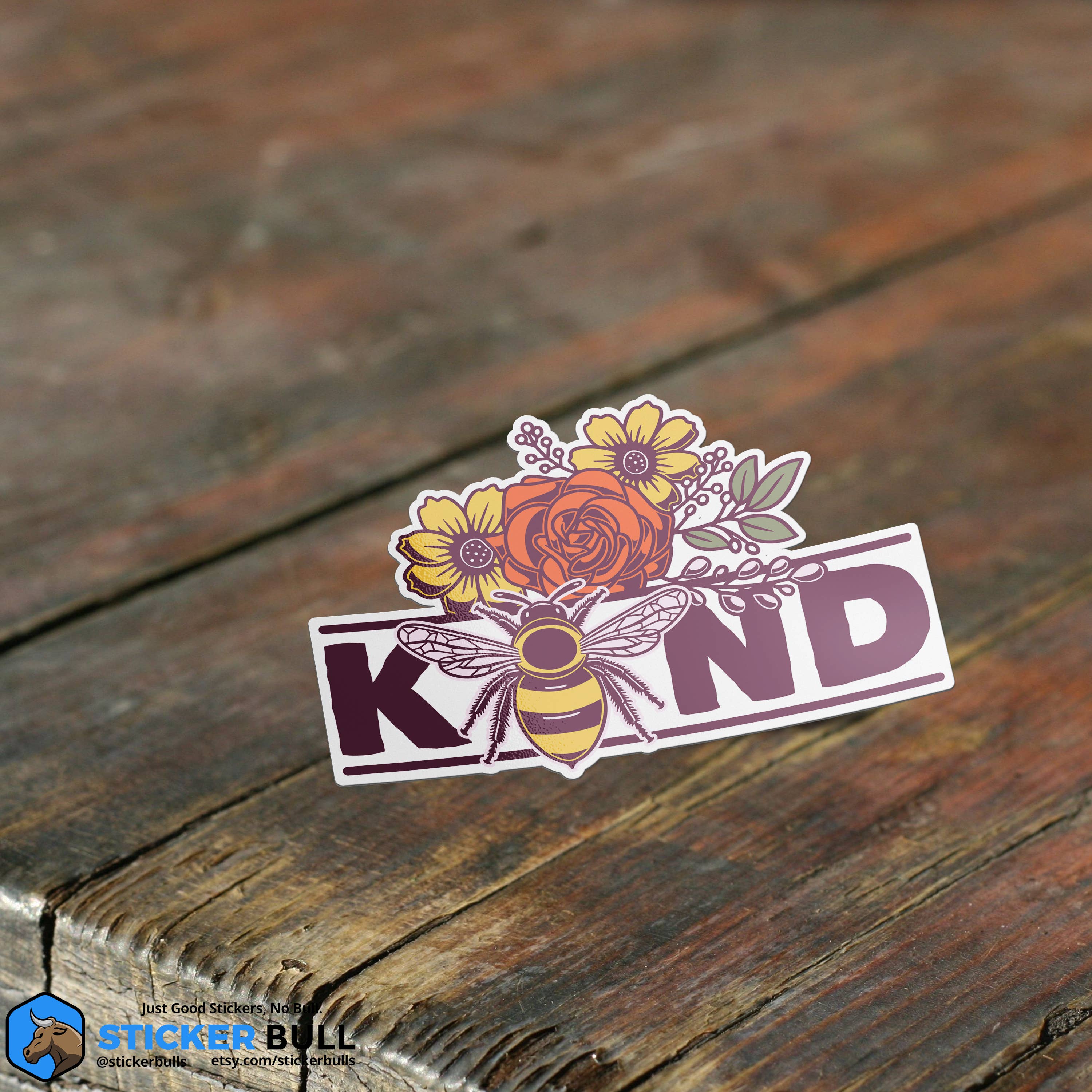 Sticker Bull - Wholesale Sticker - Bee Kind Sticker, Kind Sticker, Cute Bee sticker7
