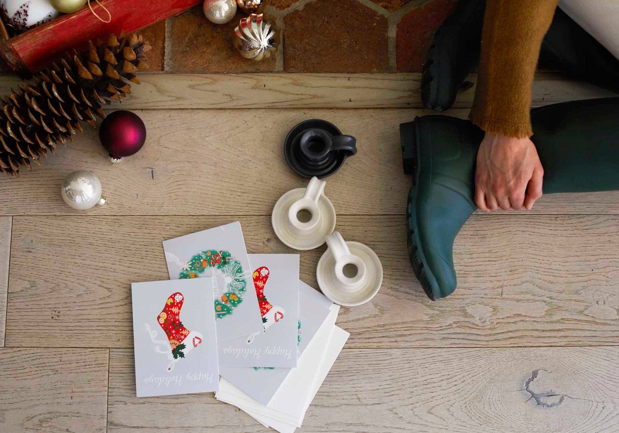 Stuck in the Mud Pottery - Wholesale Candle Holder - Ceramic Candle Holder - White2