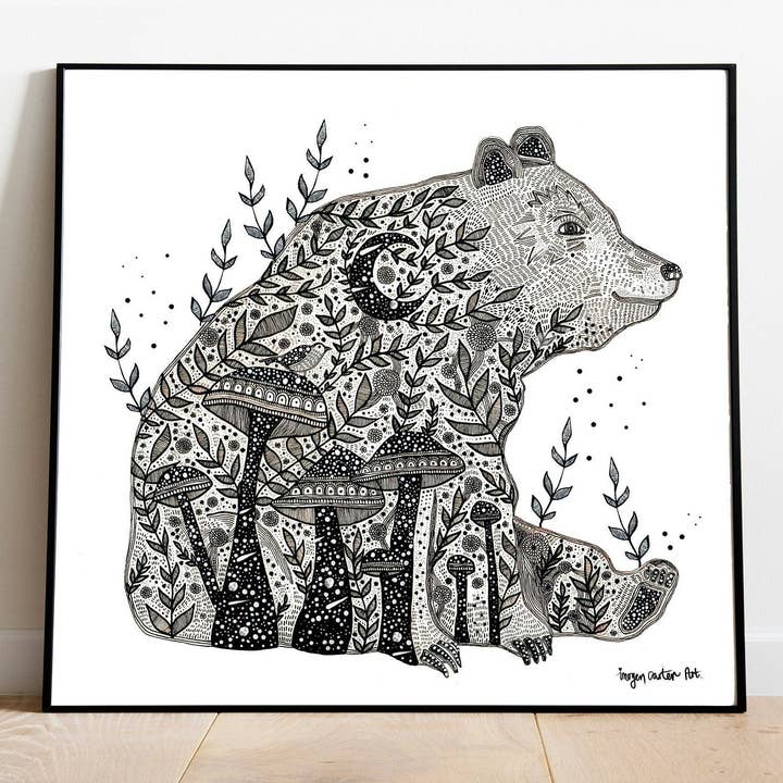 L'ours qui a mangé la forêt/Art Print pour la vente par ImogenCarterArt