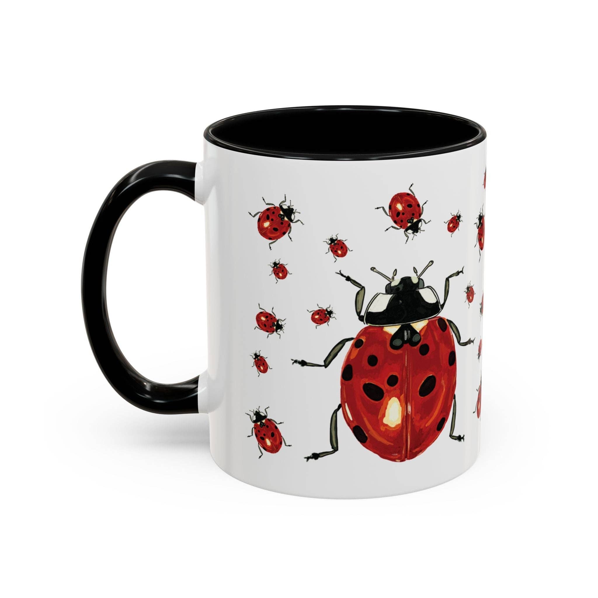 Blue Cava - Wholesale Coffee Mug - Ladybug Two Tone Ceramic Mug (11oz & 15oz)12