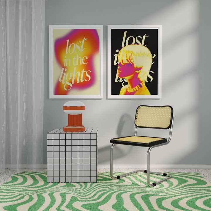 Poster con stampe artistiche ispirate a Jimin Like Crazy dei BTS per la vendita all'ingrosso da parte di RM Design Studio