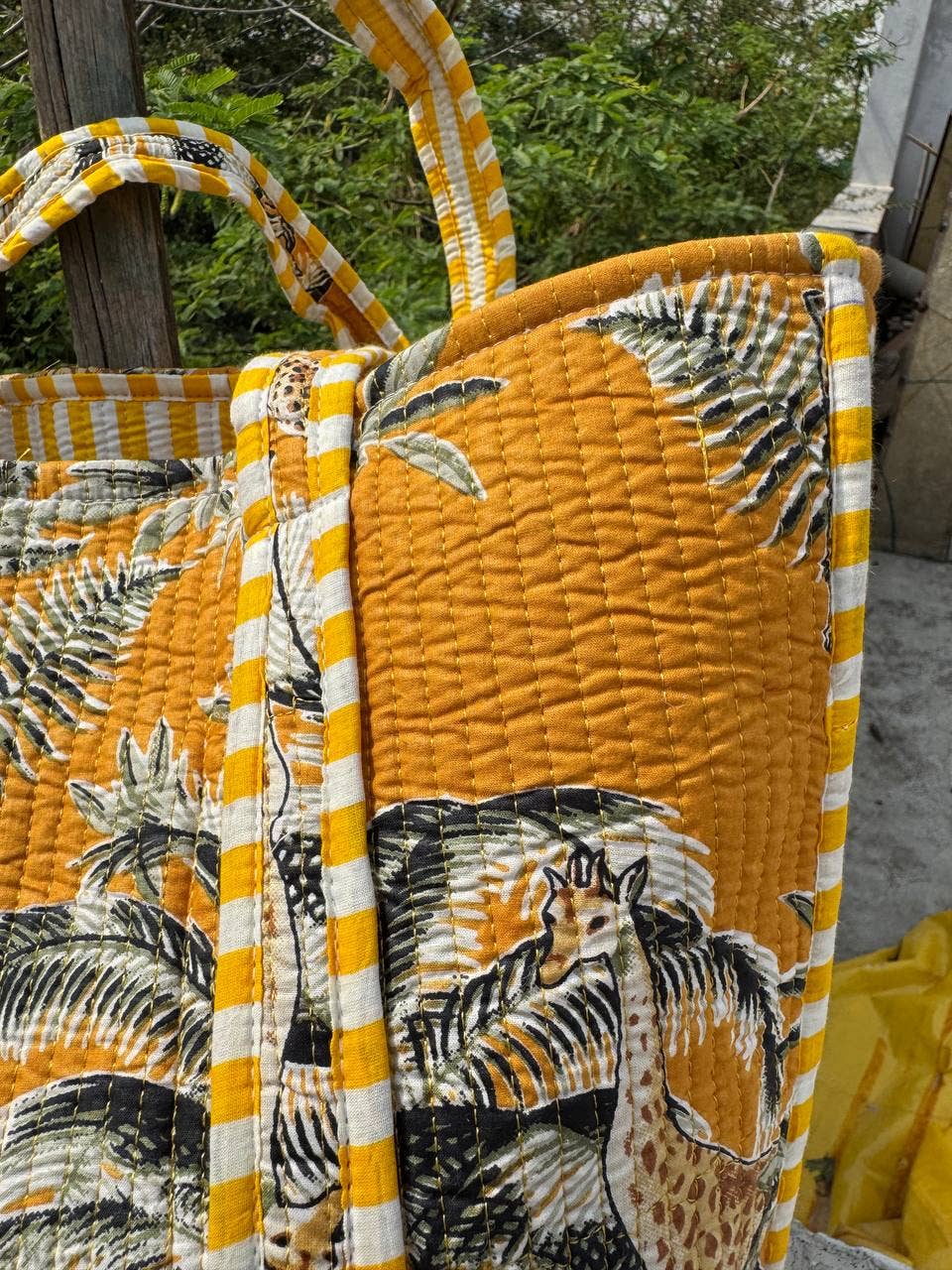 GYPSY STUDIO - Wholesale Shoulder Bag - Women's - Cotton Quilted Tote Bag Eco Friendly Sustainable Grocery Bag1