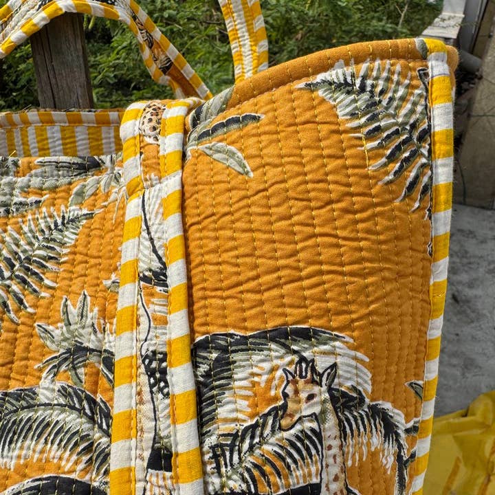 GYPSY STUDIO - Wholesale Shoulder Bag - Women's - Cotton Quilted Tote Bag Eco Friendly Sustainable Grocery Bag1