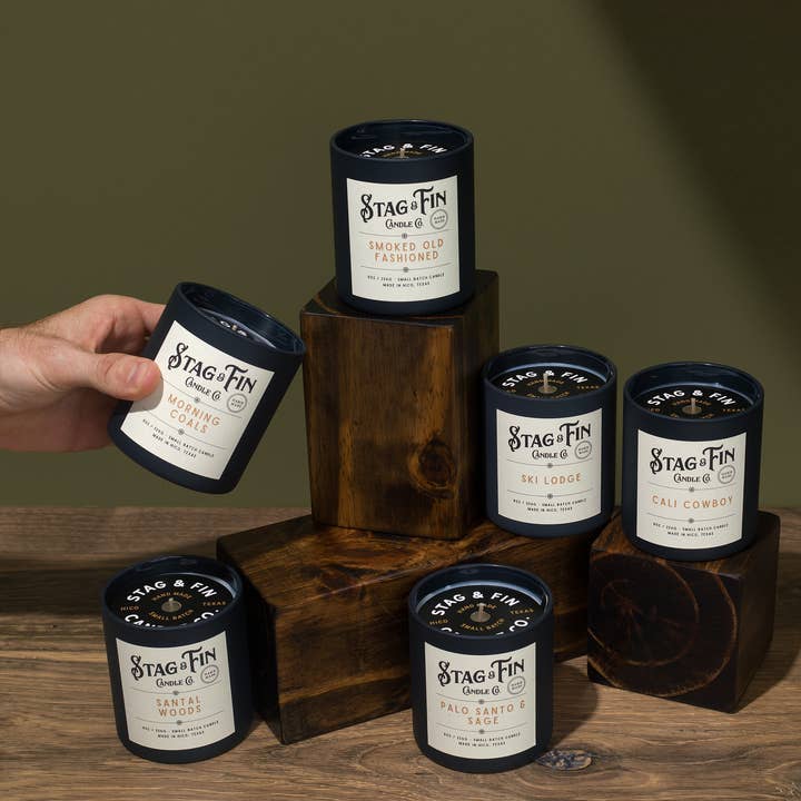 Hico Candle Co. - Vendita all'ingrosso Candela in vasetto - Santal Woods - Candela da 8oz.5