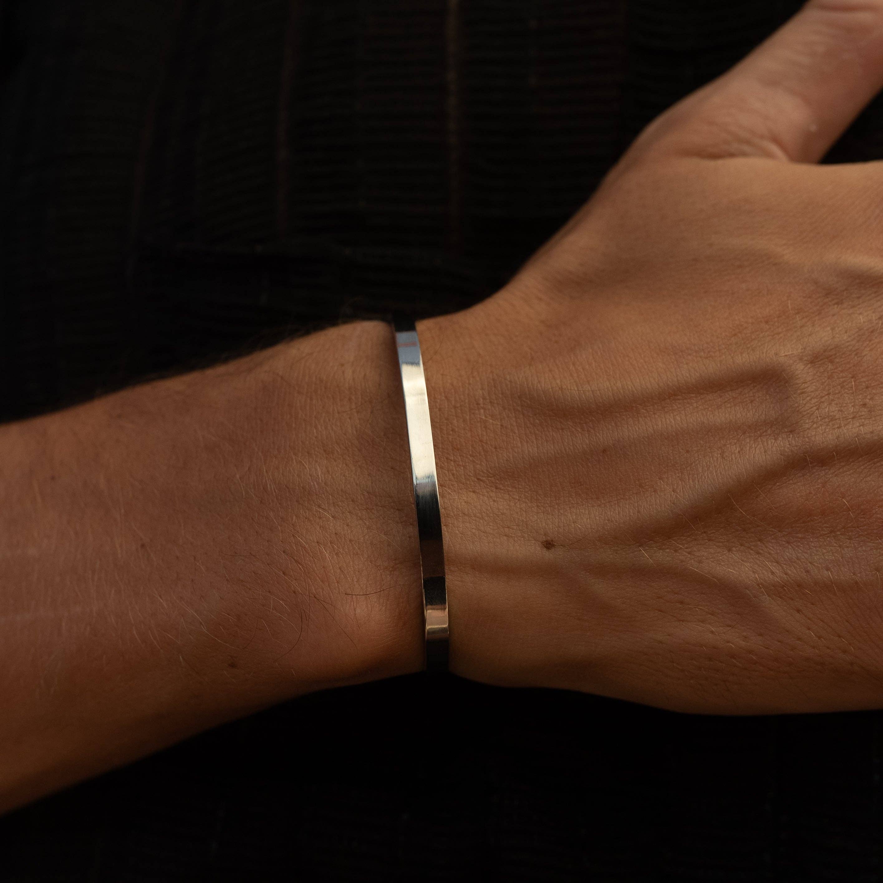 Made By Nami - Wholesale Cuff Bracelet - Men's silver bracelet4