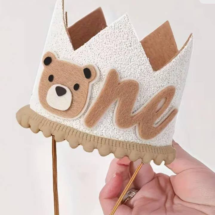 Könsneutral Teddybjörn Första Födelsedagsfest Krona för wholesale av Rufflеѕ & Bоwtіеѕ - Affordable Boys & Girls Clothing