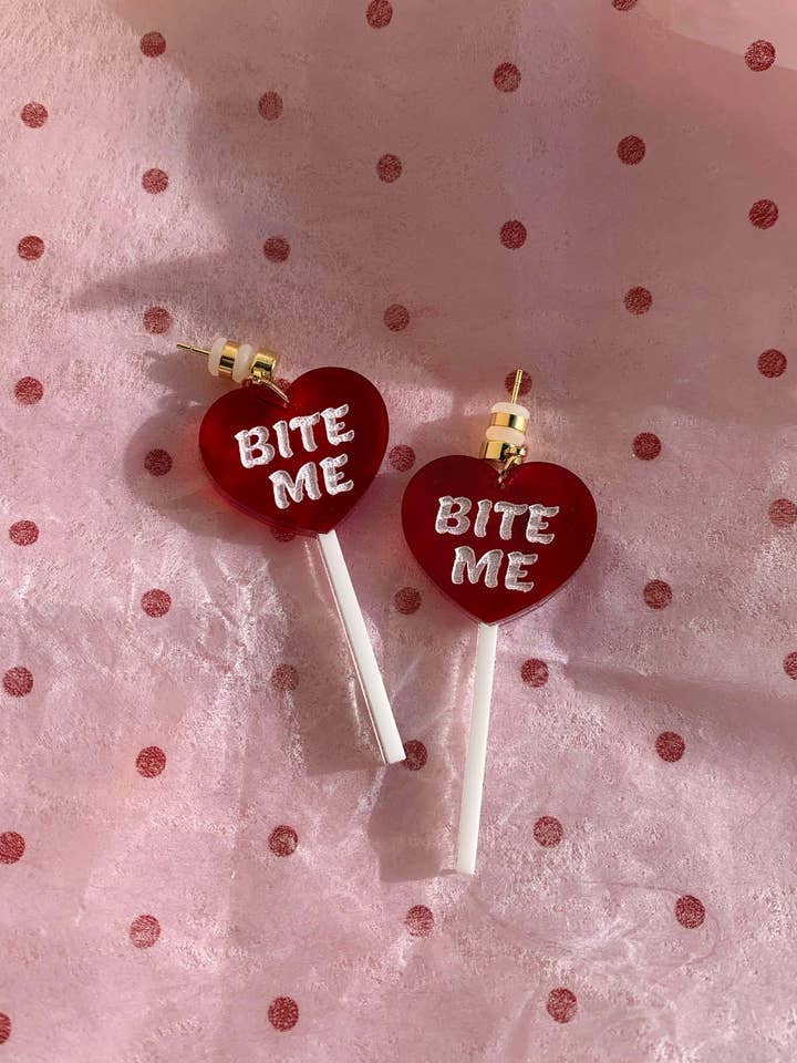 Beiß mich Herz-Lutscher für den Großhandel von Studio Nena