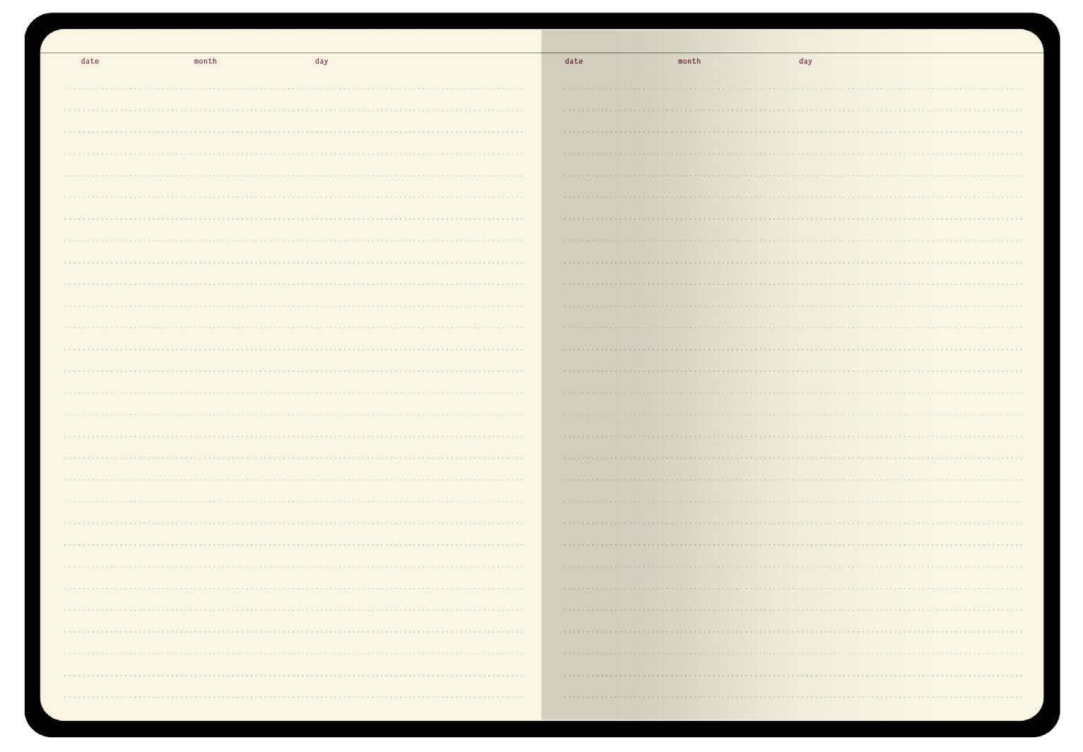 BV by Bruno Visconti - Wholesale Planner - A5 Vegan Leather Hardcover Daily Planner -Summer Greens6