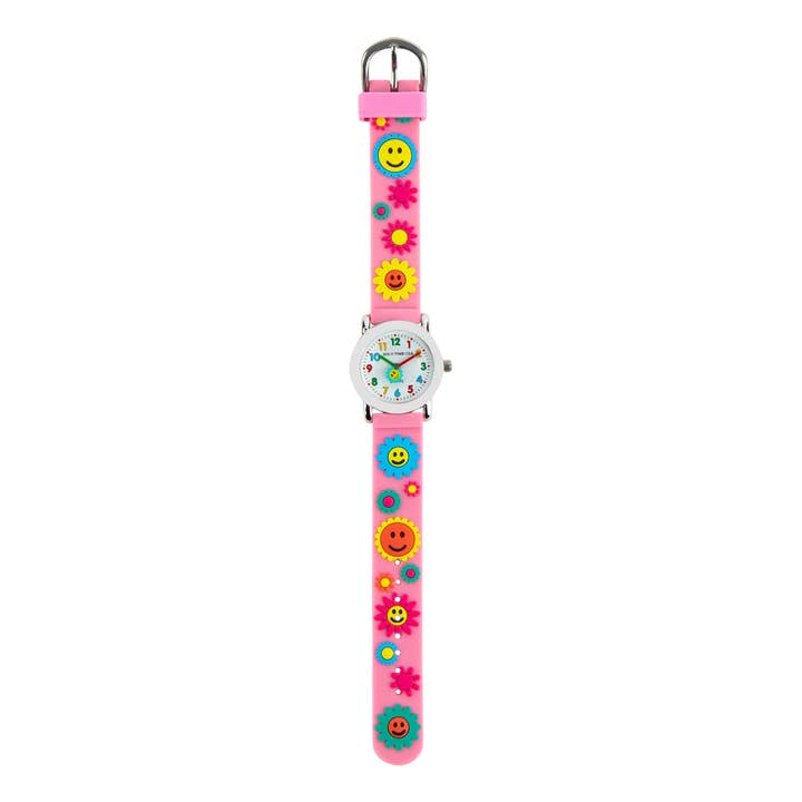 Solo Time USA - Wholesale Wrist Watch - Kids - F3 - Children's quartz watch with daisies