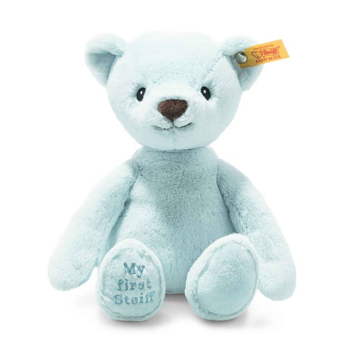 Steiff - Wholesale Stuffed/Plush Toy - Kids & Baby - My First Steiff Teddy Bear Blue Baby Toy, 10 Inches