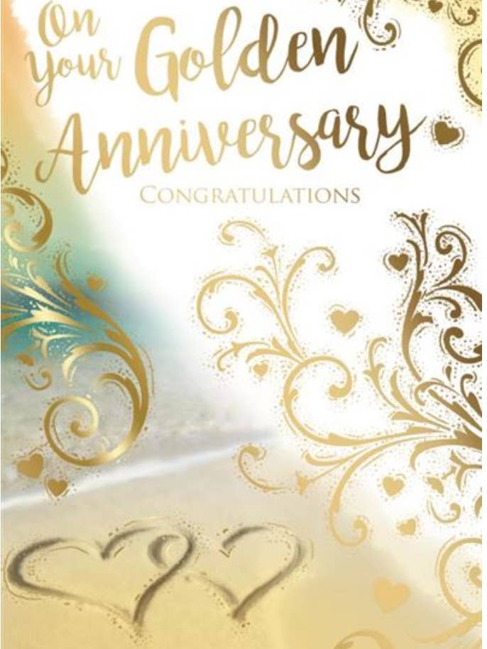 GOLDEN ANNIVERSARY for wholesale by Kingfisher Cards