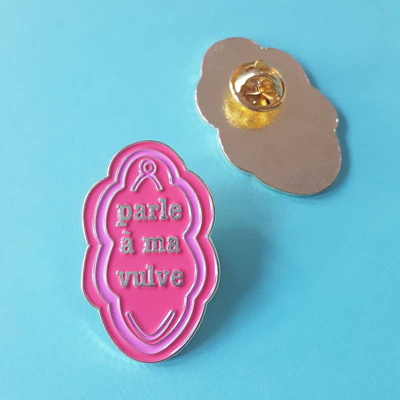 Ranafout - Wholesale Broche - Pin's Praat met mijn vulva modeaccessoires cadeau1