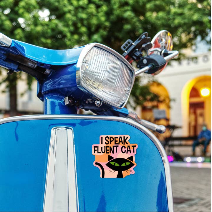 Card To Believe - Wholesale Sticker - I Speak Fluent Cat Die Cut Sticker5