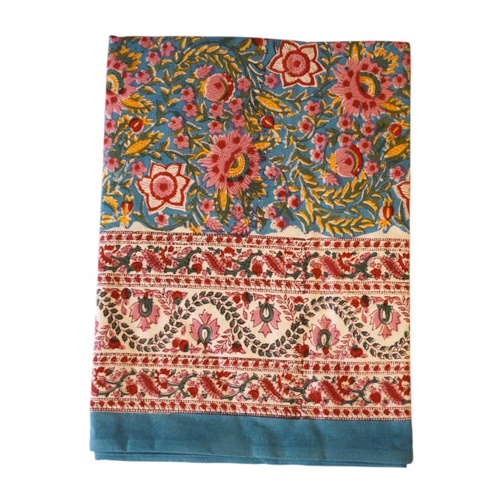 "Popy" printed cotton rectangular tablecloth for wholesale by Claire Beaugrand