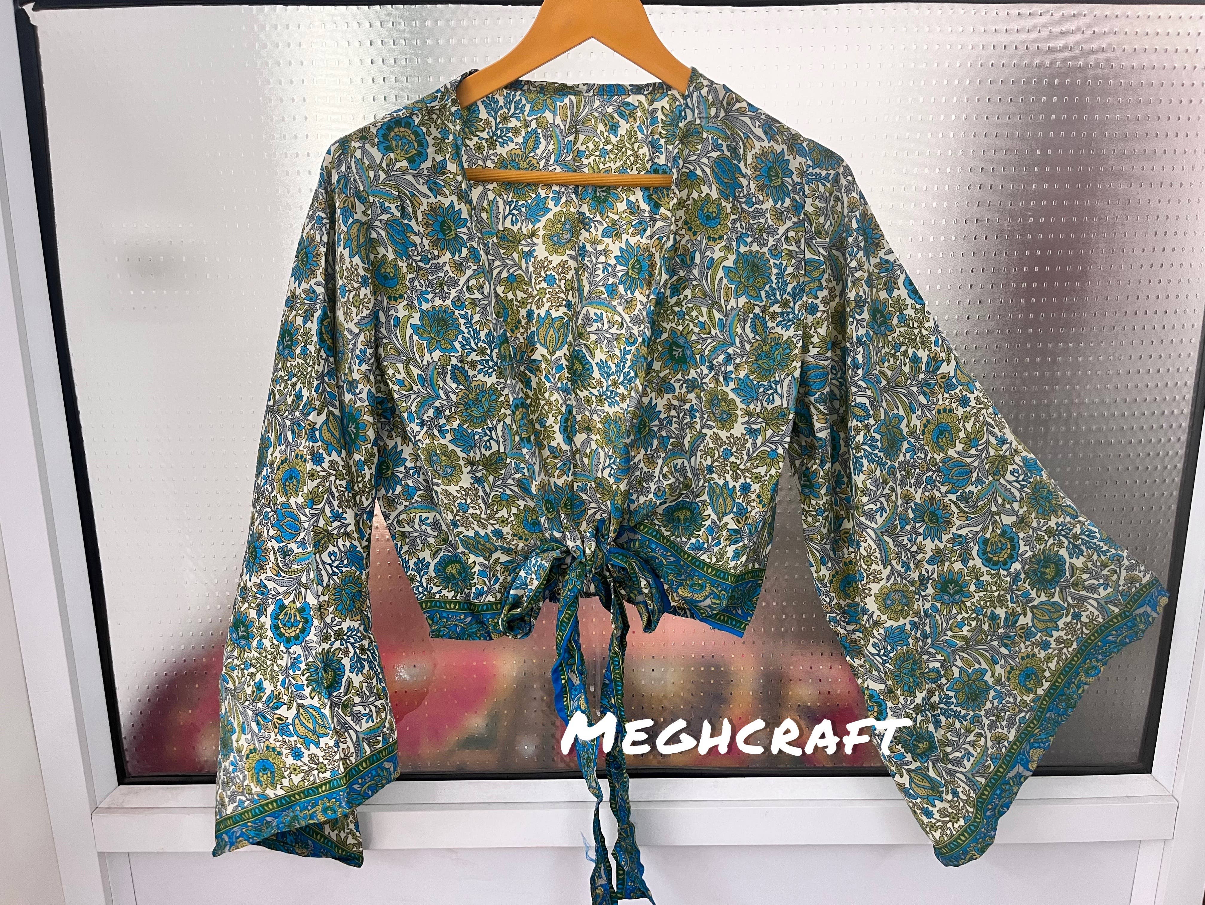 Meghcraft – Engroshandel Bluse - Dame – Silketop med klokkeærmer og bindebånd16